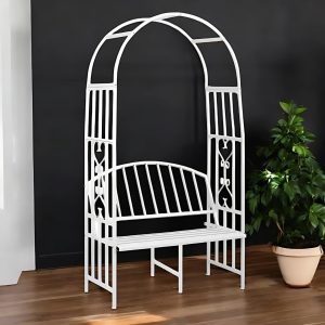 garden arch with 2 seater bench